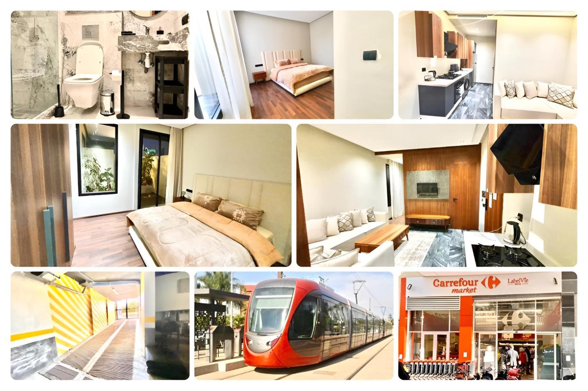 New Modern 1 Bedroom 1Min Fr Tramway 卡萨布兰卡 外观 照片